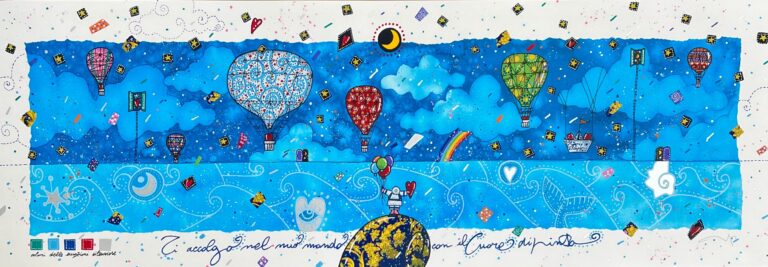 Ti accolgo nel mio mondo con il cuore dipinto